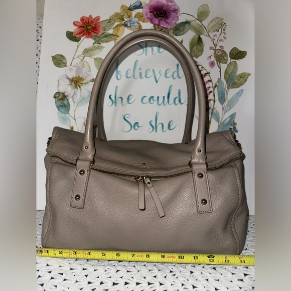 Kate Spade Leather Oyster Tan Handbag - Picture 5 of 16